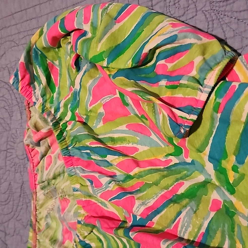 Palm print Lily cotton dress - Picture 4 of 4